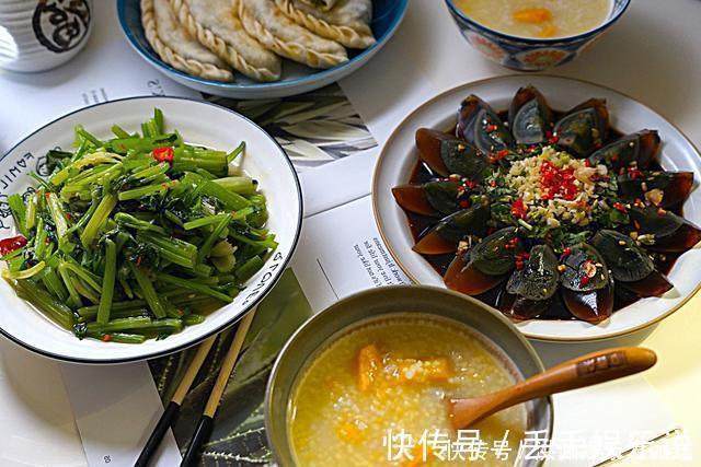 精致|一家三口的精致晚餐，营养全面又美味，网友看到韭菜盒子被馋哭了