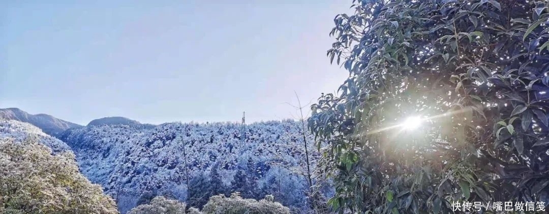 雪后初晴，与阳光相拥，武陵山的雪颜值巅峰！