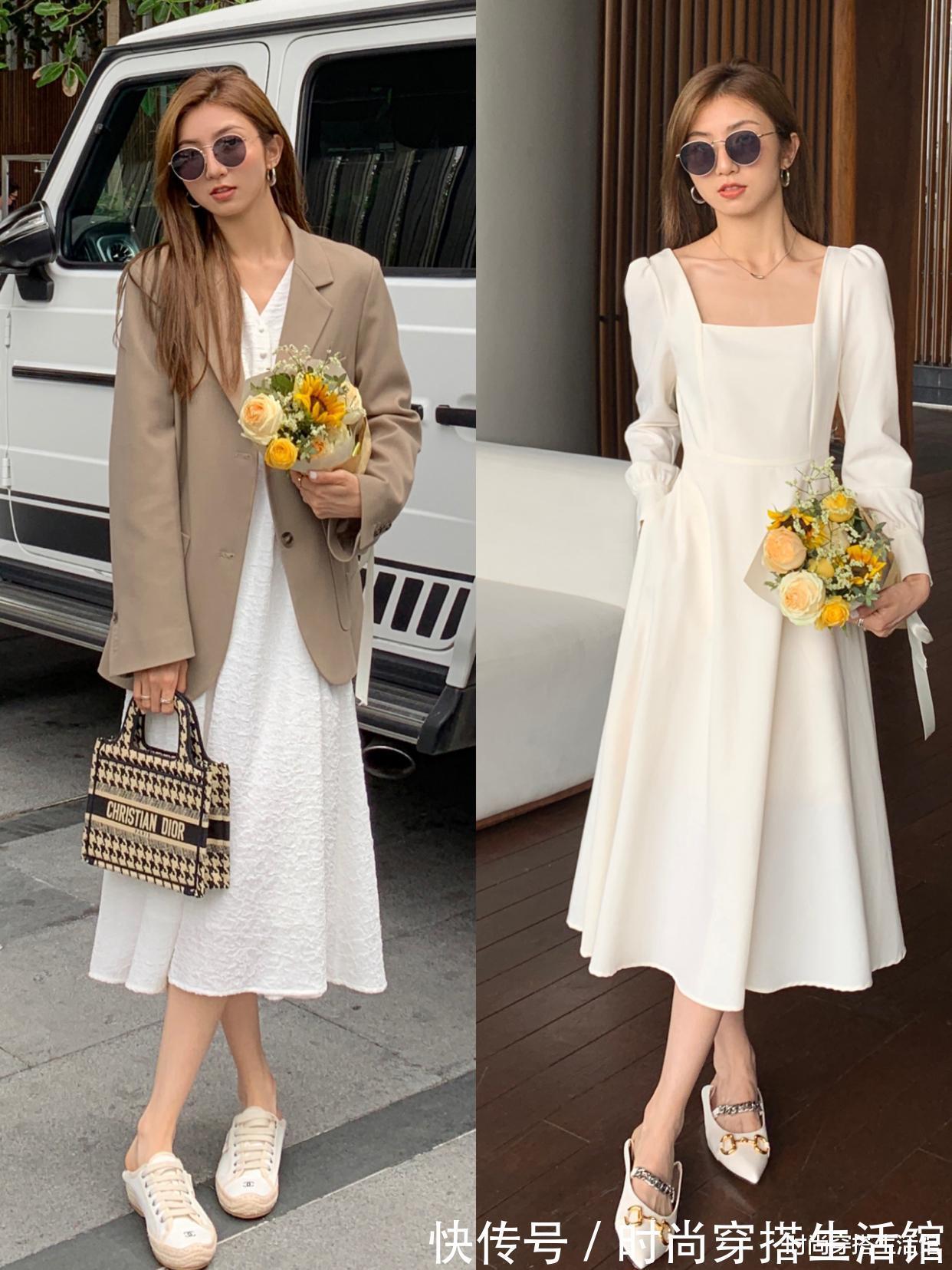 有气质|讲真的,30+女人立秋后这样穿连衣裙,出门简单又有气质