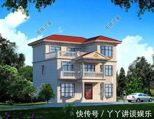 罗马柱|农村三层带罗马柱的房屋图片，准备在农村建房的有福了，建房参考