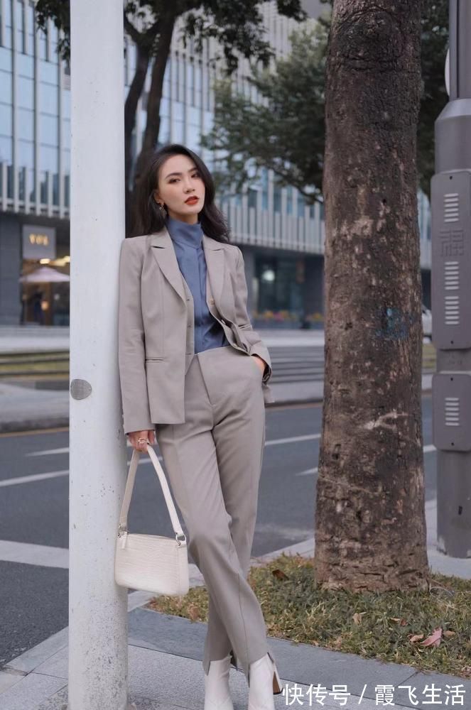 色调 职场女王穿搭学卫公子凹造型,干练的同时,还特别的高级