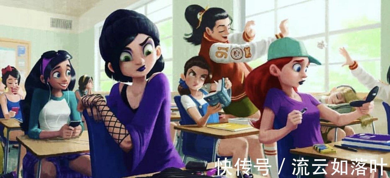 迪士尼公主|迪士尼公主原版动画一秒换装，官方便服有点丑，无缝衔接有意思