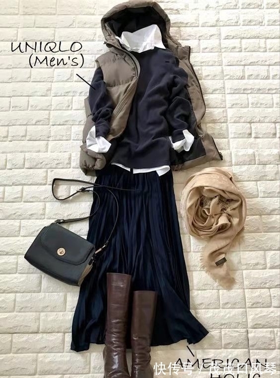 针织连衣裙 别找了,冬天最百搭的裙子还是“针织裙”,实穿气质不过时