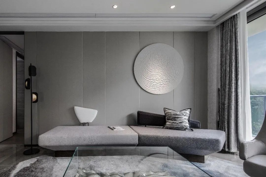 优雅|550㎡现代风别墅,高级灰与水墨色,低调档次的效果很独特