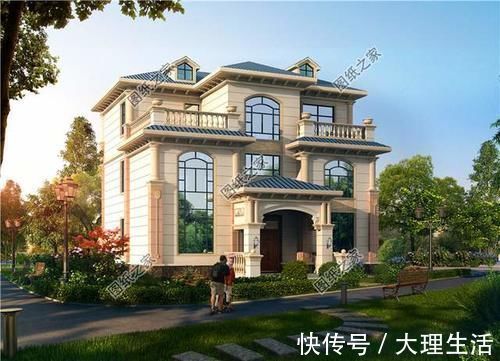 x3|农村三层别墅占地140平米设计图,第一款太气派,第三款很实用