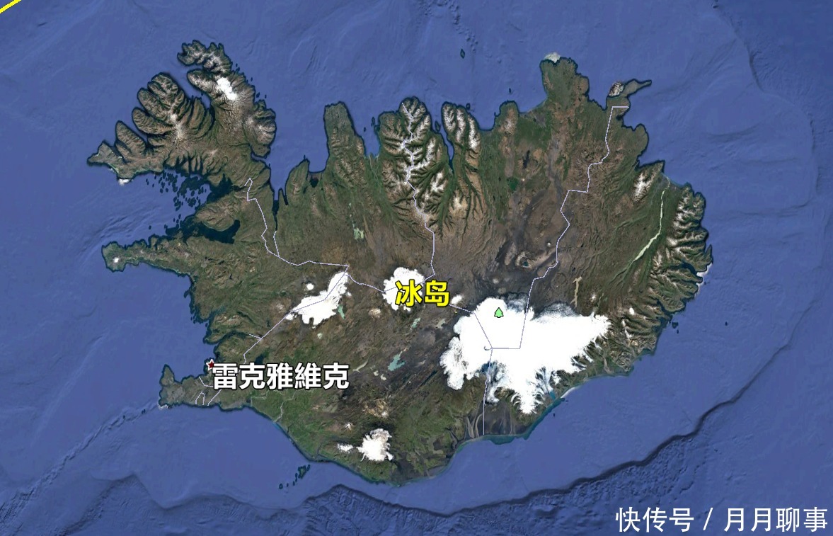 这俩国家的名字取反了，一个冰天雪地叫绿岛，一个绿意盎然叫冰岛