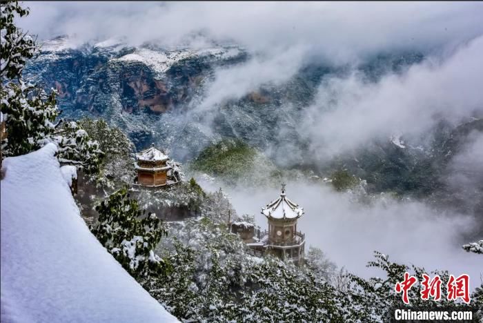 古刹|雪浴“道源圣地”崆峒山：古刹白雪墨泼若仙境