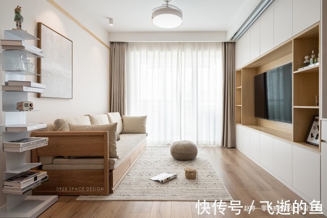 洞洞板|奶油色日式两居，强大收纳满满都是巧思