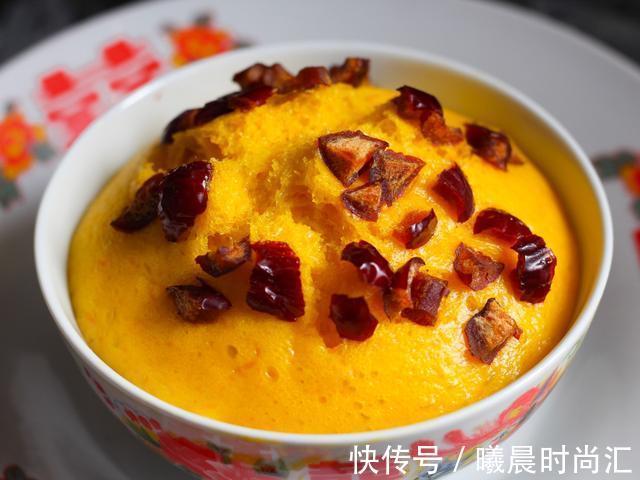 切南瓜|南瓜发糕不揉面,拌一拌,蒸一蒸,松软香甜,比馒头米饭好吃太多