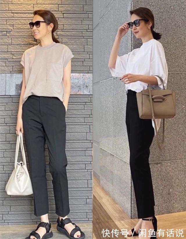 基础|50岁阿姨们这样穿真美,明明是简单基础的穿搭,看着却显贵还时髦