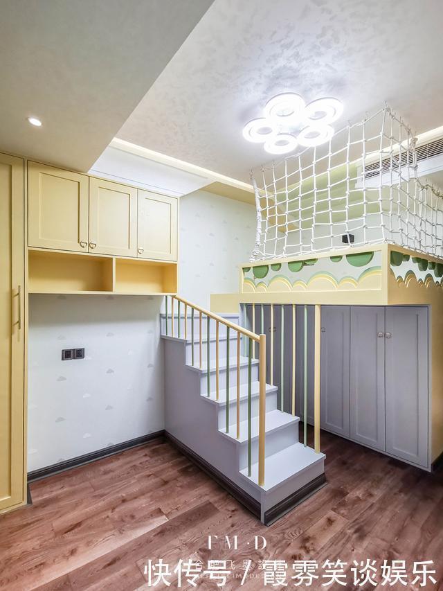 邻居|给孩子打了一张床，挂在空中，踩楼梯上去，邻居：在哪定制的？