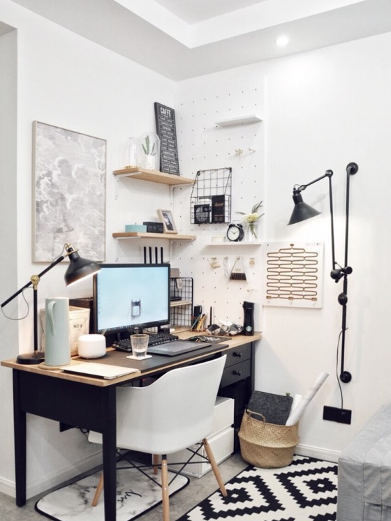 储物柜|角落处1㎡空间别浪费,这么设计书房、储物柜都有了,实用又漂亮