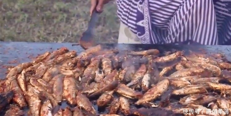 奇闻:印度老奶奶一口气做了一盆鱼,鱼都焦了,还吃的津津有味