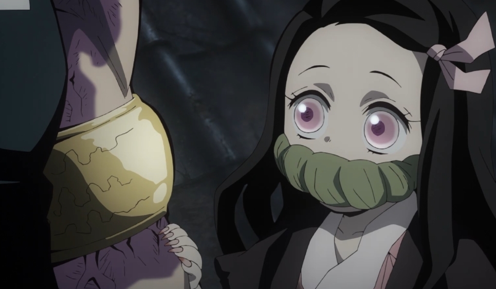 鬼灭之刃|鬼灭之刃游郭篇最终话:弥豆子超萌表情包汇总 硬核奶妈拯救世界