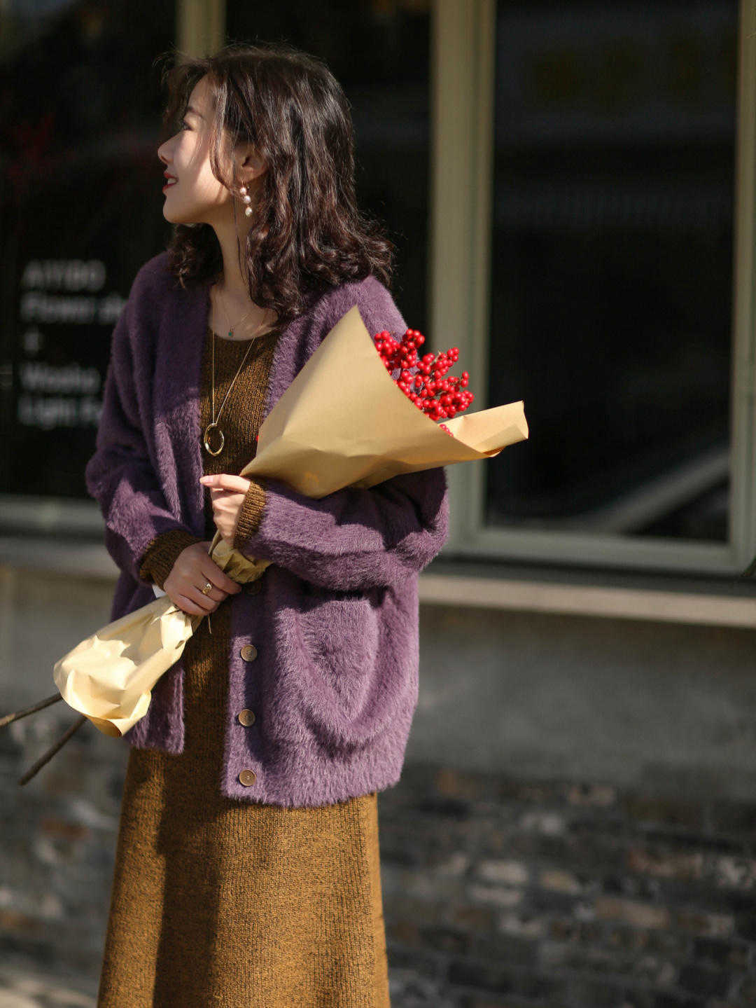 小姐姐|秋冬,穿针织连衣裙魅力全开,高级优雅又洋气,漂亮大气