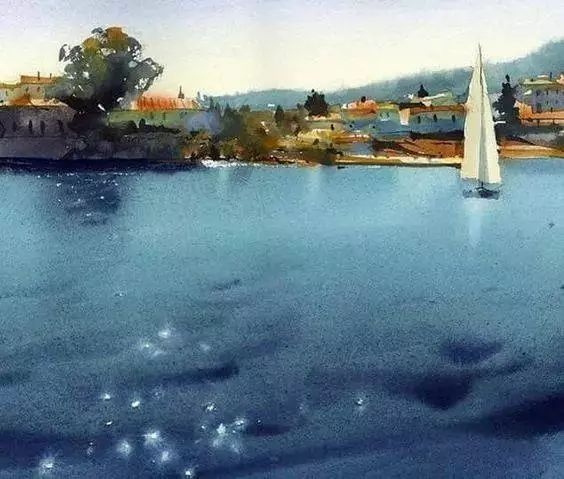 风景&轻盈、通透的谢尔盖.库尔巴托夫风景水彩画