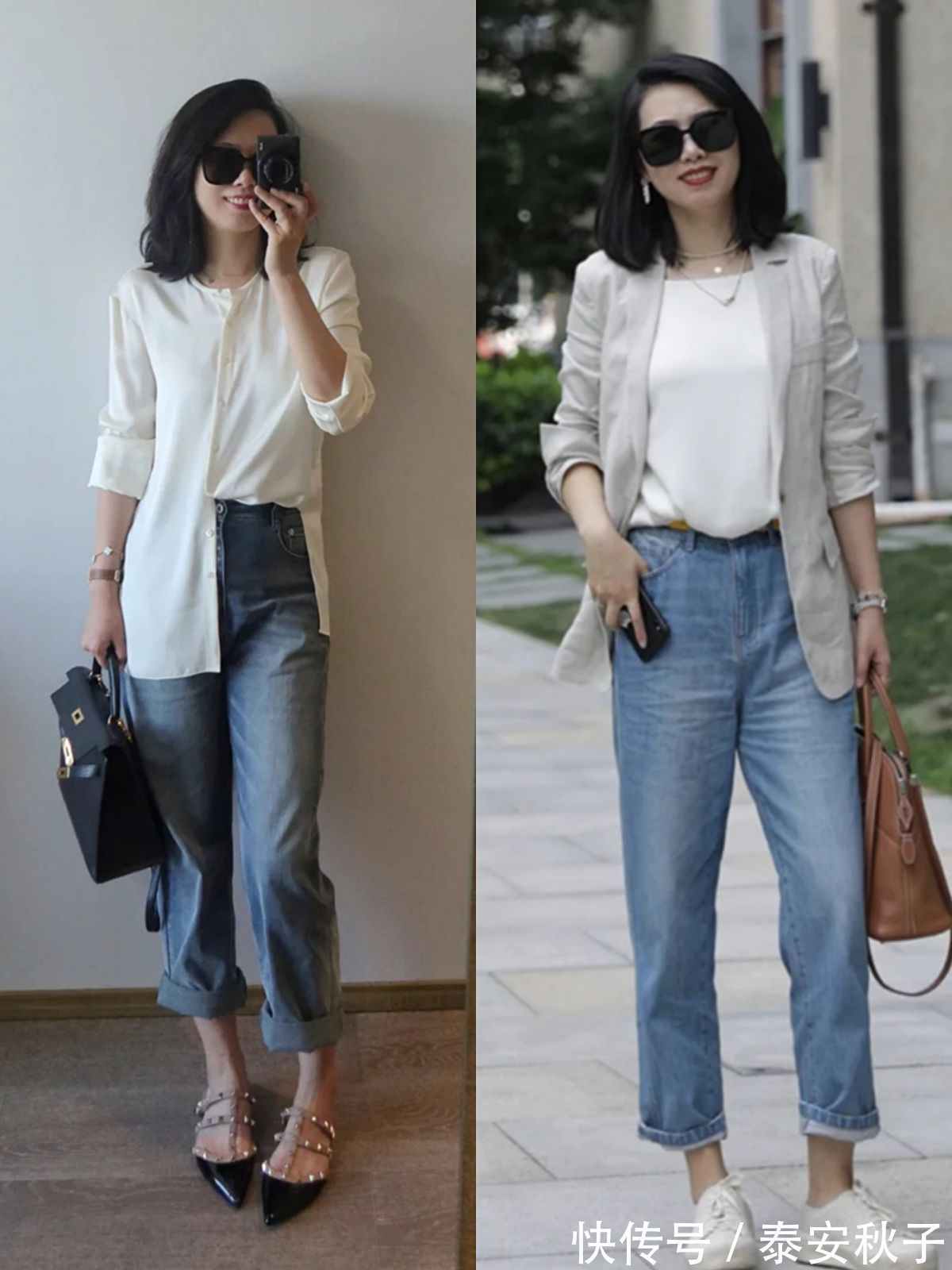 平底鞋|初秋,穿上“九分裤+平底鞋”的你:怎一个美字了得?