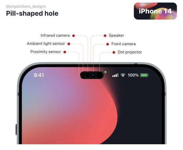 彭博社|实锤挖孔屏！iPhone 14屏幕部件曝光，居中“药丸”设计方案？