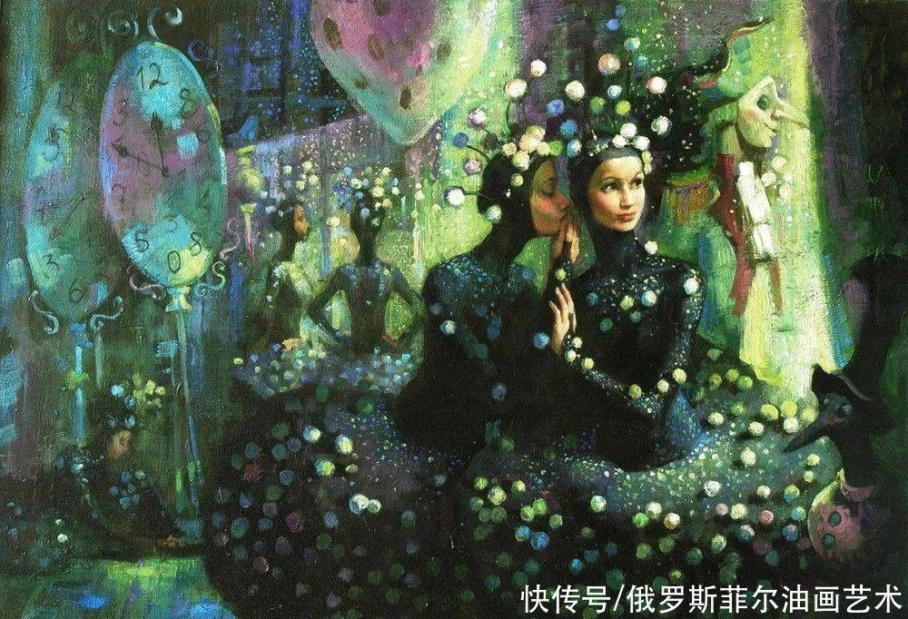 圣彼得堡$俄罗斯画家阿纳斯塔西娅·沃斯特雷佐娃漂亮油画作品欣赏