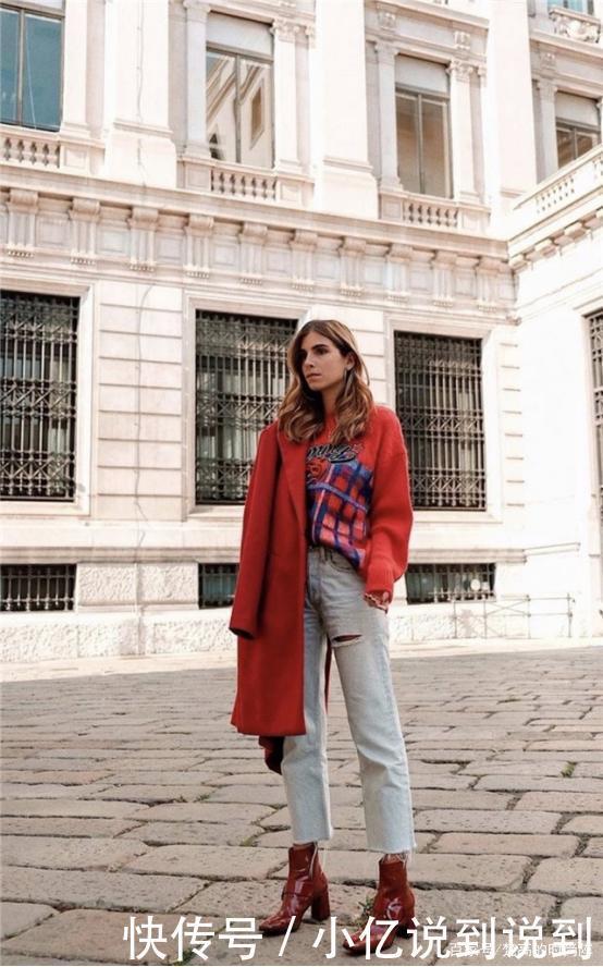 毛衣+裙装、大衣+踝靴才是今冬流行趋势，优雅高级，谁穿都好看