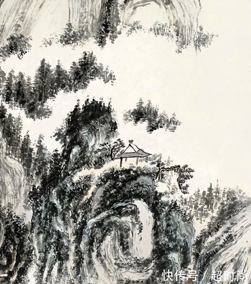 山水画|墨中留白、实中求虚,黄宾虹绘《林泉高致》