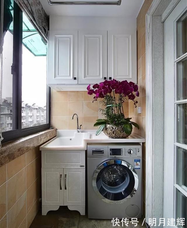 洗衣机|阳台放个洗衣机,做洗衣房就好了,改成其他空间反而不好用