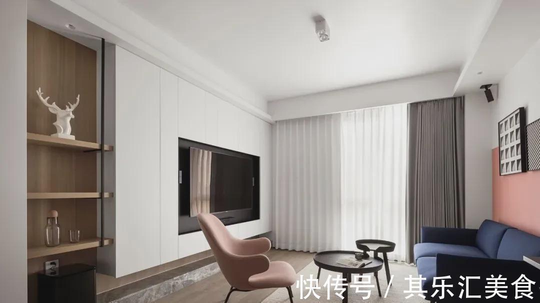 书房|虽只75㎡三口之家,却拥有两间卧室+一个书房,我看出了豪宅样子