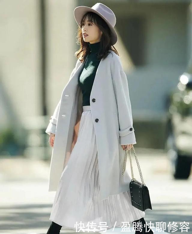 互搭|大衣+裙子=冬天最优雅的女神装