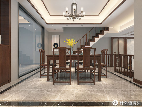 中式|上海夫妻的新房装中式，三层别墅，虽然面积不大，装出来却很温馨