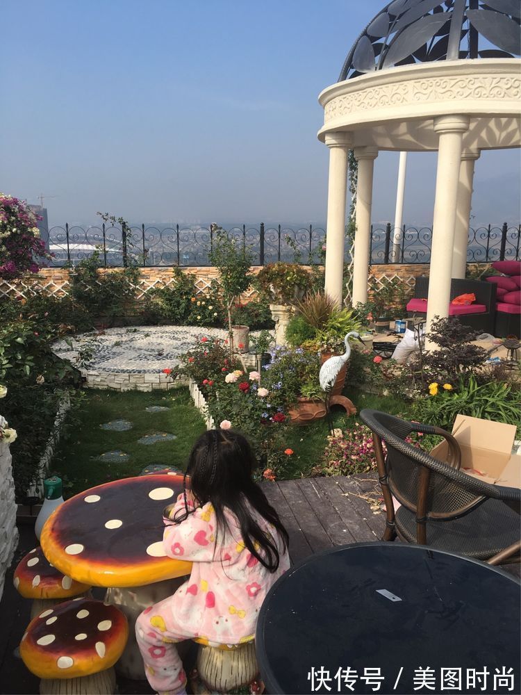 花草|历时一年,在31楼打造300㎡“屋顶花园”,如今美成了仙境