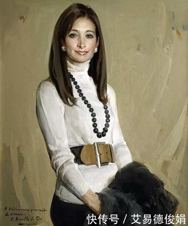 马拉加#他被指定为西班牙国王和王后的肖像画官方画师,擅长画美人