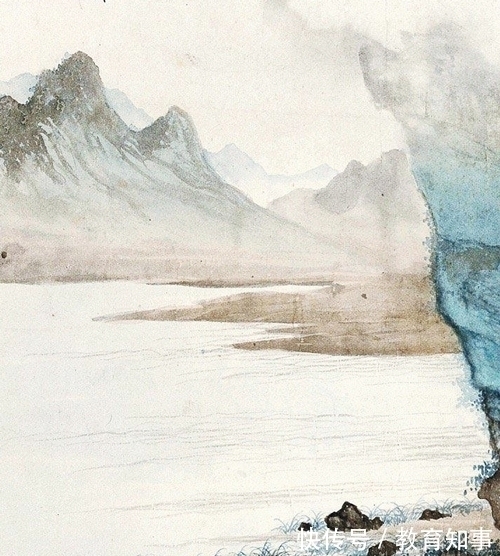 吴湖帆$涧路云迷千树密,霜枫红对映山青,吴湖帆绘《霜林烟浦》