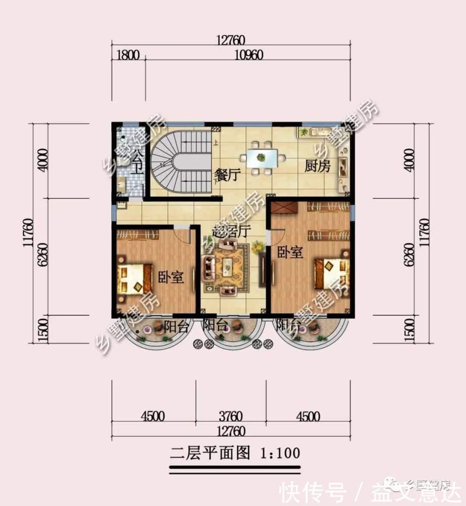 卧室|农村四层自建房,外观时尚华丽,设计两处厨房减少很多小矛盾