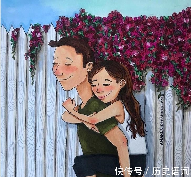 两个人！女插画师创作的20张展现了真实恋爱关系的插画