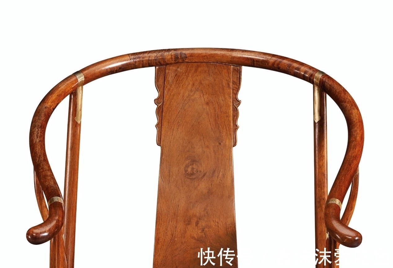 清黄花梨&开光省去、全凭纹理,清黄花梨圈椅大气无比