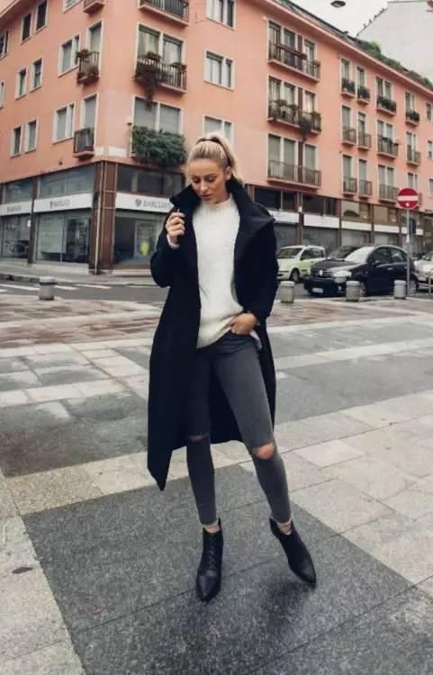 这三款平底鞋配大衣，经典又时髦，绝对是气场十足！