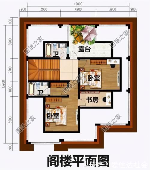 经济|一层半农村建房设计图，美观实用还经济，有这样的房子谁还住楼房
