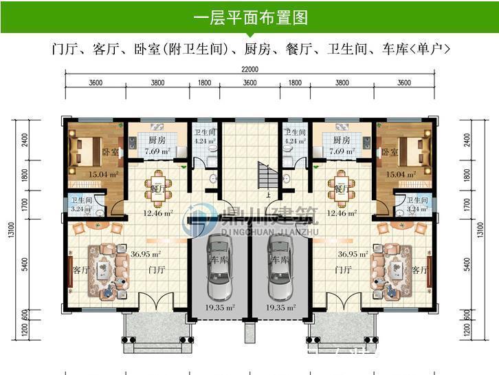 进深|5款农村双拼别墅，气派非凡，两兄弟建在农村低调而舒适