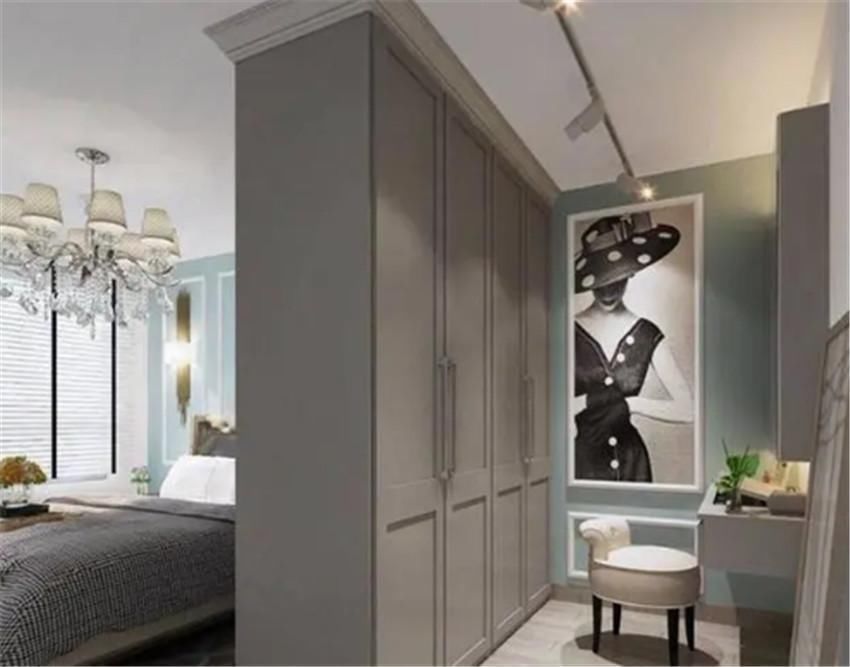 衣柜|卧室衣柜别靠墙,隔出1米做成独立衣帽间,好看又实用