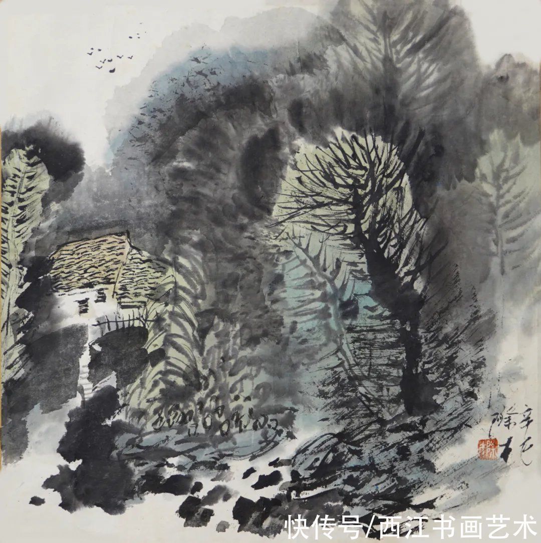 山水画&张际才：画山水无需笔笔讲来历，处处讲师承