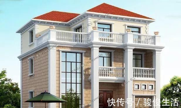 回乡|6款三层农村别墅,带车库30万起,回乡建房有面子有里子