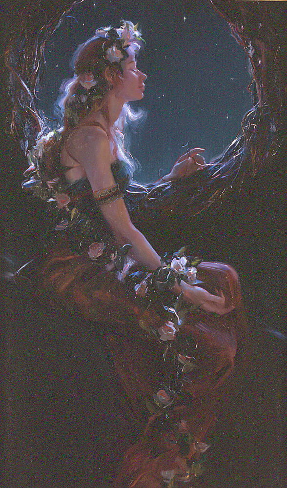 特殊奖&美国艺术家丹尼尔·夫·捷哈兹油画中令人怦然心动的美人