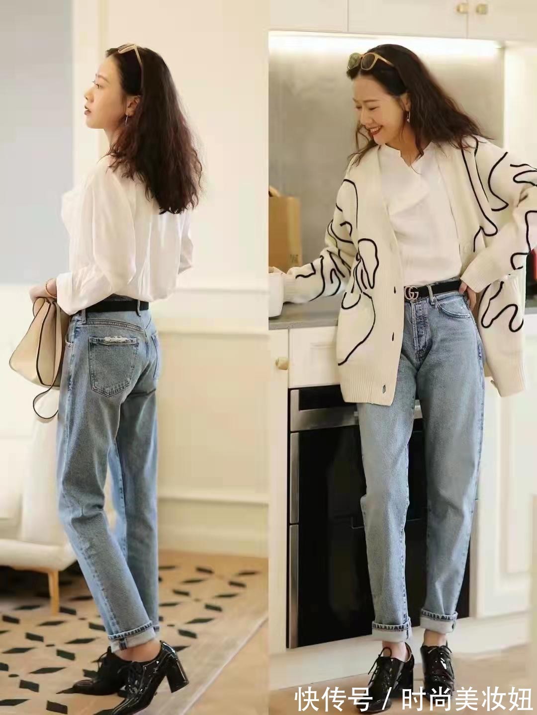 直筒裤|秋冬“最显瘦”的裤子穿搭,每一条都显瘦显腿长,小个子必备