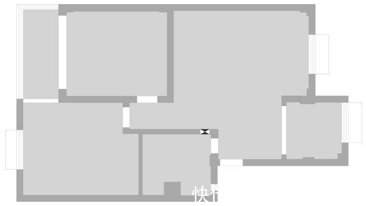 两房|60㎡改极简两房半，LDK客餐厨一体设计，空间显大堪称小户型典范
