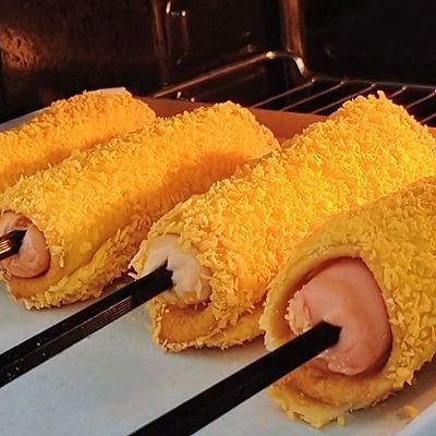 芝士火腿吐司卷