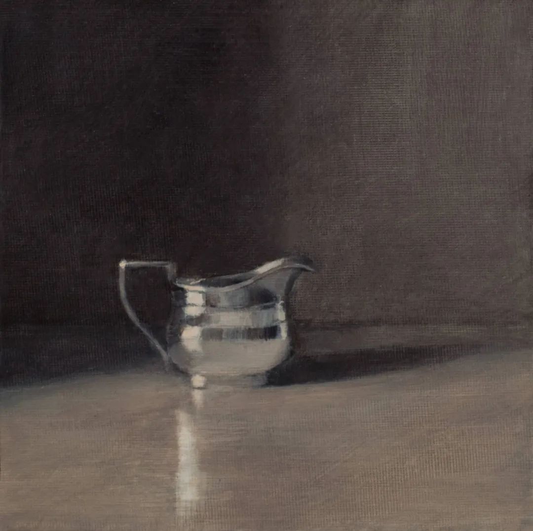 孤独感#柔和的光影和质感,她的静物画散发着一种孤独感!