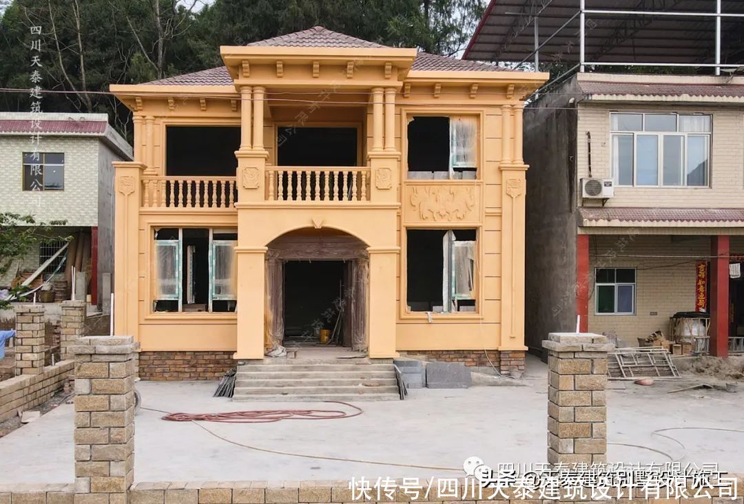 遂宁|四川遂宁二层欧式风格别墅完工实景 大露台网红别墅 遂宁施工队