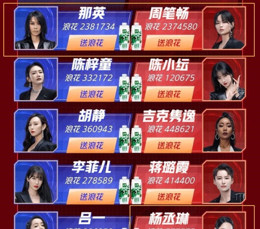 周笔畅 《浪姐2》成团夜,关键在于谁C位谁卡七,那英拉票半个娱乐圈力挺