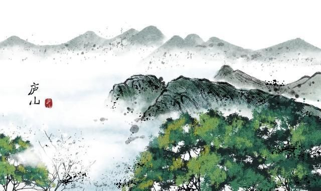 望庐山瀑布@苏轼最有哲理的一首诗,入选小学课本,百读不厌