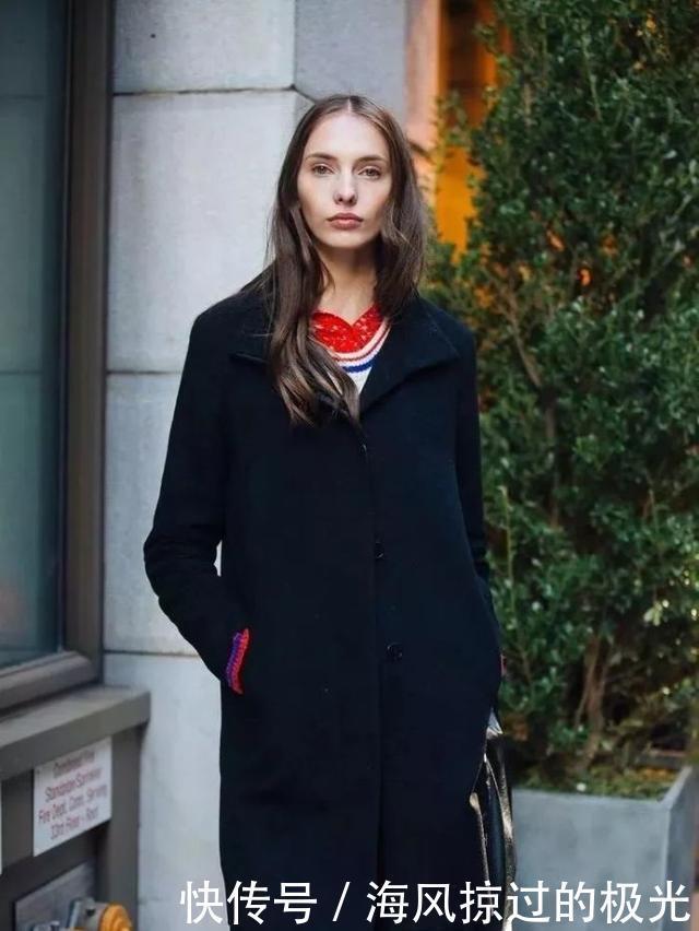 外套|外套穿搭经典的黑色外套,秋冬怎么穿才能气质不沉闷!